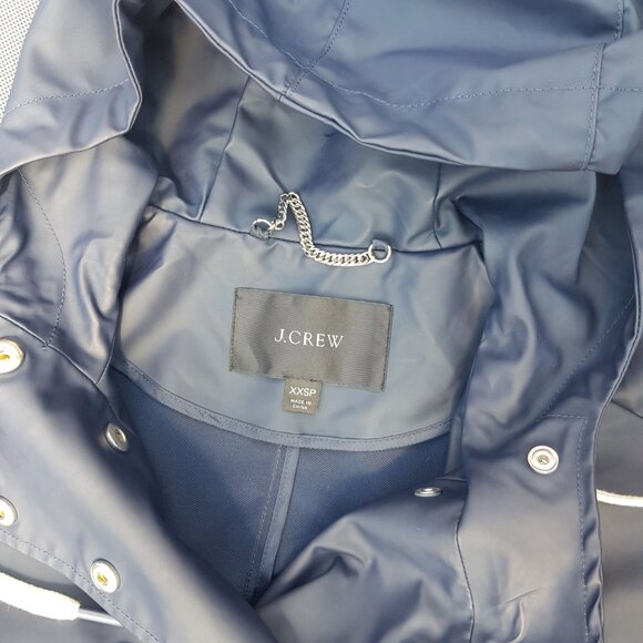 J.Crew Hooded Double-Breasted Raincoat - Picture 2 of 6